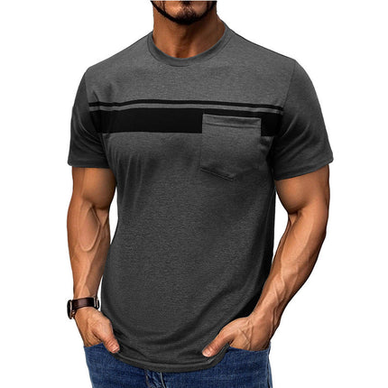 Men's Graphic Tee | Casual Round Neck | Short Sleeve T-Shirt | Soft Breathable Fabric | Stylish Printed Design | Comfortable Everyday Wear | Versatile Layering | Fashionable Urban Style | Men's Wardrobe Essential