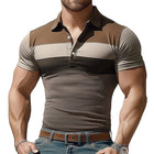 Men's Summer Polo Neck T-Shirt | Colorblock Design | Comfortable Stretch Fabric | Short Sleeves | Breathable Cotton Spandex | Trendy Casual Style | Available in Multiple Sizes | Machine Washable