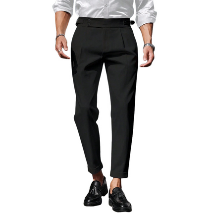 Men's Solid Color Suit Pants | Tailored Fit | High-Quality Fabric | Business & Casual Attire | Classic Sophisticated Look | Straight-Leg Cut | Comfortable & Stylish