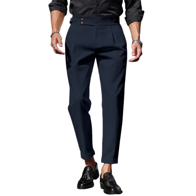 Men's Solid Color Suit Pants | Tailored Fit | High-Quality Fabric | Business & Casual Attire | Classic Sophisticated Look | Straight-Leg Cut | Comfortable & Stylish