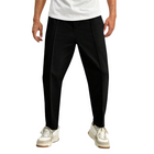 Solid Color Men's Casual Pants | Elastic Waist | Relaxed Fit | High-Quality Cotton Blend | Versatile Design | Multiple Pockets | Adjustable Drawstring | Comfortable Everyday Wear