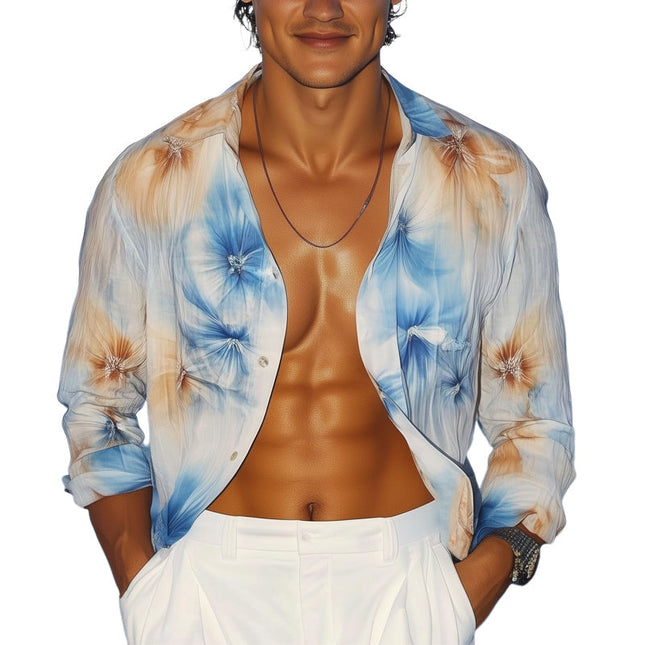 Men's Hawaiian Shirt | Fashion Lightweight Design | Tropical Print | All-Day Comfort | Casual Button-Down | Breathable Fabric | Summer Wardrobe Essential | Perfect for Beach and Casual Outings