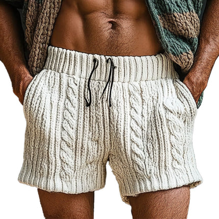 Men's Solid Color Woven Casual Sports Shorts | Spring Fashion | Breathable Fabric | Relaxed Fit | Elastic Waistband | Durable Stitching | Versatile Style | Perfect for Casual Outings & Sport Activities