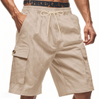 Men's Striped Texture Casual Shorts | Elastic Waistband with Drawstring | Breathable Fabric | Multiple Colors | Pockets | Modern Cut | Summer Wardrobe Essential | Comfortable Fit