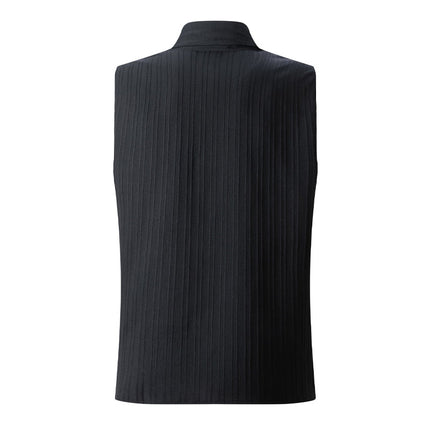 Men's Lapel Collar Solid Color Pullover Tank Top | Versatile & Stylish | High-Quality Fabric | Multiple Colors | Comfortable Fit | Easy Care | Ideal for Casual & Refined Looks