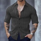 Men's Long Sleeve Shirt | Casual Comfort | Soft Breathable Material | Versatile Design | Durable Easy Care Fabric | Style with Trousers or Jeans