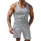 Men's Solid Color Tank Top Shorts Set | Casual Summer Outfit | Soft Breathable Fabric | Relaxed Fit | Versatile Indoor Outdoor Wear | High-Quality Durability | Perfect for Lounging & Light Workouts