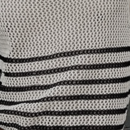 Men's Knitted Tank Top | Round Neck | Hollow Stripe Design | Breathable Summer Wear | Casual Fit | Soft Fabric | Versatile Styling | Multiple Sizes Available | Easy Care | Ideal for Outdoor Activities