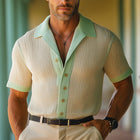 Men's Slim Fit Short Sleeve Shirt | Spring Fashion | Woven Casual Top | Elegant Design | Premium Fabric | Versatile Style | Comfortable Fit | Easy Care