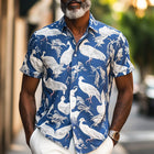 Men's Casual T-Shirt | Spring Fashion | Pigeon Print | Short Sleeve | Sporty & Comfortable | Relaxed Fit | Breathable Fabric | Durable & Vibrant | Athletic & Leisure Wear | Unique Design