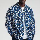 Men's Retro Leopard Print Jacket | Lightweight Sporty Outerwear | Spring Casual | Bold Statement Piece | Vintage Inspired Fashion | Trendy Design | Breathable Comfort | Durable Construction | Versatile Style