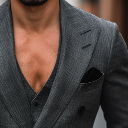 Men's Vintage Double Breasted Blazer | 100% Linen | Breathable | Notched Collar | Long Sleeve | Classic Style | Lightweight Outerwear | Sizes S-3XL | Premium Fabric | Versatile for Formal & Casual Events