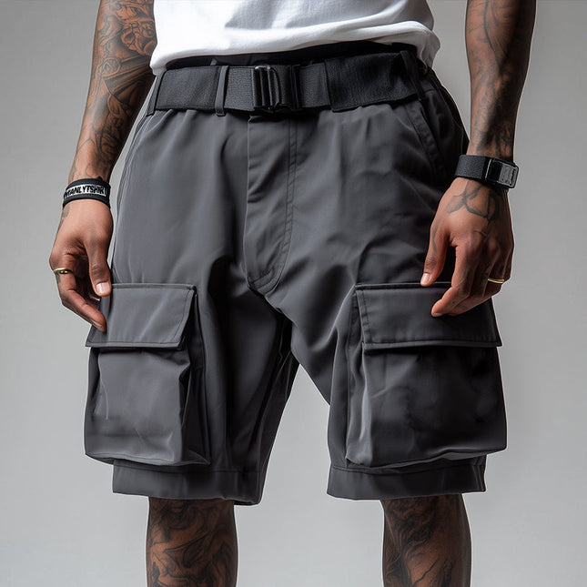 Men's Cargo Shorts | Casual Big Pocket | Regular Waist | Adjustable Drawstring | Lightweight Polyester Blend | Quick-Drying Fabric | Versatile Short Length | Outdoor & Travel | Available S-3XL | Stylish & Functional