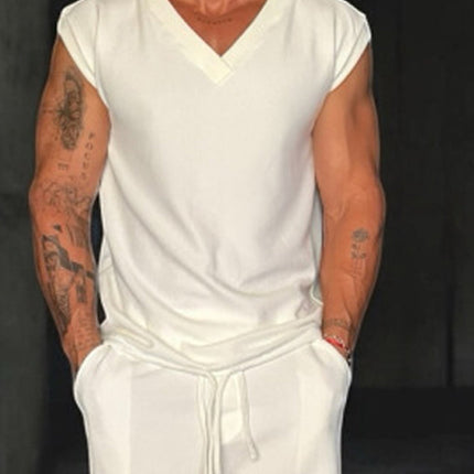 Men's V-Neck Tank Tops | Casual Solid Colors | Comfortable & Stylish | Modern Fit | Breathable Fabric | Versatile Wardrobe Essential | Perfect for Layering