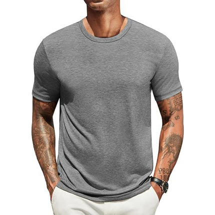 Men's Slim Fit T-Shirt | Premium Cotton | Breathable | Round Neck | Short Sleeve | Casual Style | Comfortable Fabric | Versatile Wardrobe Essential | Easy Care | Multiple Sizes & Colors
