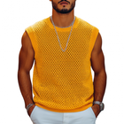 Men's Casual Knitted Tank Top | Solid Color | Round Neck | Loose Fit | Breathable Fabric | Versatile Summer Clothing | High-Quality Textured Design | Various Color Options | Lightweight & Comfortable