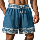 Men's Resort Printed Shorts | Casual Summer Style | Vibrant Patterns | Lightweight Breathable Fabric | Elastic Waistband with Drawstring | Side and Back Pockets | Stylish Comfortable Fit | Perfect for Beach & Pool