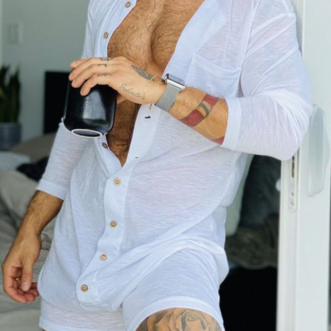 Men's Loose Fit Jumpsuit | Casual Solid Color Design | High-Quality Fabric | Easy Care | Versatile Style | Comfort & Durability