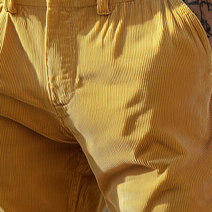 Men's Retro Corduroy Shorts | Spring Fashion | Thin Material | Tailored Fit | High-Quality Durable Fabric | Trendy Design | Multiple Colors | Men's Clothing