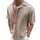 Men's Retro Lapel Short Sleeve Shirt | Casual Vintage Style | Breathable Lightweight Fabric | Relaxed Fit & Sophisticated Lapel Collar | Comfortable Summer Shirt | Versatile Men's Wardrobe Essential