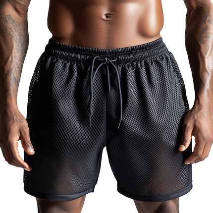 Men's Breathable Beach Shorts | Mesh Fabric | Quick-Drying | Elastic Waistband | Casual Wear | Spring Fashion