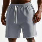 Men's Beach Shorts | Solid Color Mesh Fabric | Breathable Quick-Dry | Elastic Waist | Spring Fashion | Casual Summer Wear