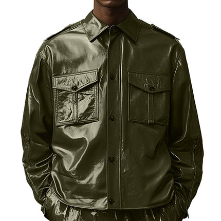 Men's Vintage Embroidered Leather Jacket | Spring Fashion | Premium Quality | Sophisticated Style | Classic Outerwear | Comfortable Fit | Unique Detailing | High-Grade Zippers | Luxurious Feel