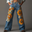 Men's Vintage Embroidered Denim Pants | Casual Style | Spring Fashion | Premium Denim Comfort | Unique Embroidery | Relaxed Fit | Everyday Wear | Classic Charm | Artistic Flair | Versatile Styling