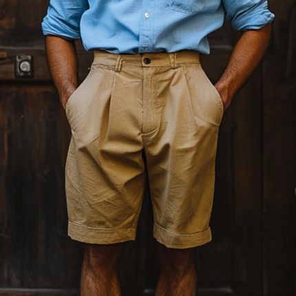 Men's Breathable Cotton Shorts | Slim Fit Tailored Style | Casual Suit Design | Multiple Colors | Versatile & Stylish | Comfortable Summer Wear | High-Quality Fabric | Functional Pockets | Easy Care