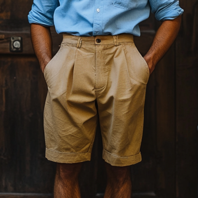 Men's Breathable Cotton Shorts | Slim Fit Tailored Style | Casual Suit Design | Multiple Colors | Versatile & Stylish | Comfortable Summer Wear | High-Quality Fabric | Functional Pockets | Easy Care