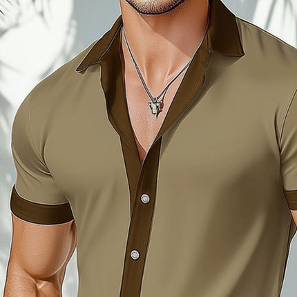 Men's T-Shirt | Summer Stretch Fit Short Sleeve | Breathable Lightweight Fabric | Cotton Elastane Blend | Moisture-Wicking | Casual Athletic Wear | Versatile Summer Top | M-3XL Sizes Available