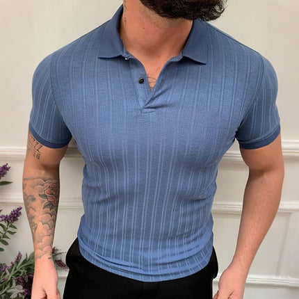 Men's Vintage Casual Linen Floral Polo Shirt | Short Sleeve Lapel Design | Breathable Lightweight Fabric | Retro Relaxed Fit | Available in Sizes S-3XL | Ideal for Summer Outings & Beach Days