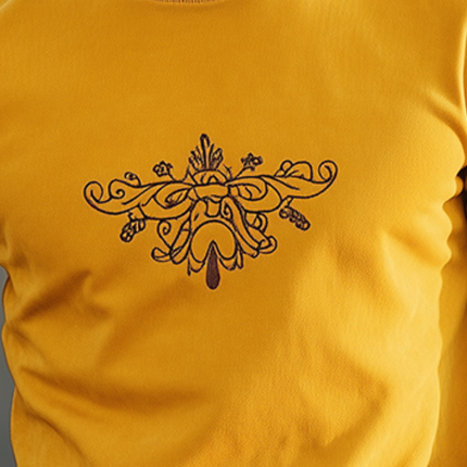 Men's Suede T-Shirt | Round Neck | Embroidered Design | Short Sleeve | Soft and Breathable | Versatile Casual Style | Classic Fashion for Spring and Summer