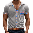 Men's Patchwork Polo Shirt | Lapel Collar | Short Sleeve | Casual Style | Unique Design | Comfortable & Breathable Fabric | Stylish & Versatile | Ideal for Casual & Semi-Formal Outings