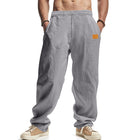 Men's Elastic Waist Pants | Cotton Linen Blend | Comfortable Casual Trousers | Lightweight Breathable Fabric | Stylish Relaxed Fit | Everyday Wear | Versatile Wardrobe Essential | High-Quality Stitching for Durability