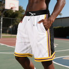 Men's Athletic Shorts | Contrast Color Design | Elastic Waistband | Breathable Fabric | Durable Construction | Ideal for Sports & Casual Wear | Enhance Performance & Style | Versatile Pairing Options