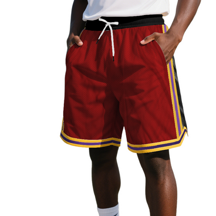 Men's Athletic Shorts | Contrast Color Design | Elastic Waistband | Breathable Fabric | Durable Construction | Ideal for Sports & Casual Wear | Enhance Performance & Style | Versatile Pairing Options