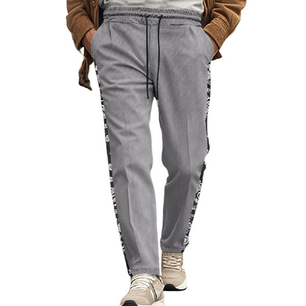 Men's Corduroy Casual Pants | Contrast Design | Premium Quality Fabric | Modern Fit | Versatile Style | Trendy Wardrobe Essential