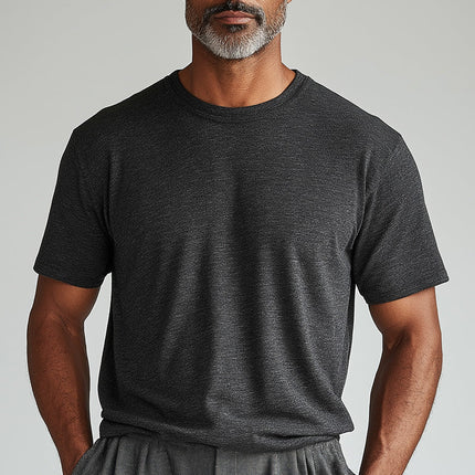 Men's Summer T-Shirt | Modal Fabric | High Elastic | Breathable Short Sleeve | Soft & Silky | Lightweight & Comfortable | Ideal for Warm Weather | Casual Fit | Versatile Styling | Perfect for Everyday Wear