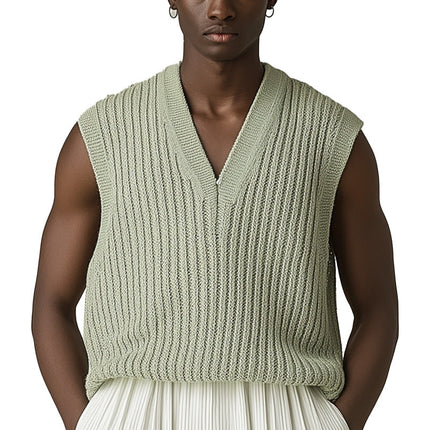 Men's Lightweight Woven Vest | Summer Fashion | Breathable & Stylish | Versatile Casual & Semi-Formal Wear | Durable Construction | MTA1527D2P