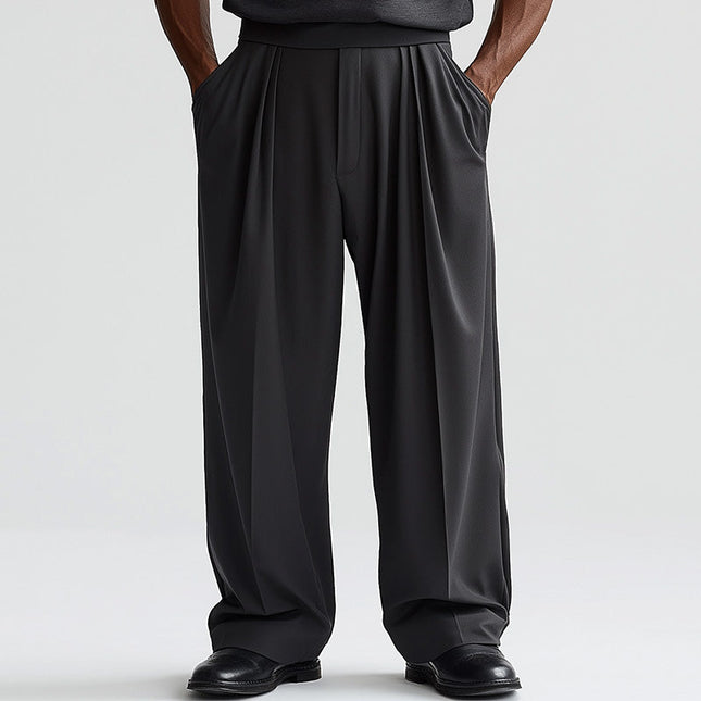 Men's Breathable Summer Trousers | Cool Drape Pants | Casual Lightweight Design | Versatile Fit for Everyday | Easy Care Machine-Washable | Stylish and Comfortable | Perfect for Warm Weather