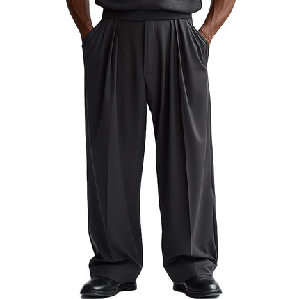 Men's Breathable Summer Trousers | Cool Drape Pants | Casual Lightweight Design | Versatile Fit for Everyday | Easy Care Machine-Washable | Stylish and Comfortable | Perfect for Warm Weather