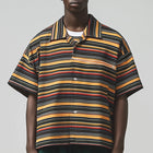 Men's Summer Shirt | Striped Print | Loose Fit | Short Sleeve | Lightweight & Breathable | Comfortable Casual Top | Trendy Fashion | Perfect for Summer Outings | Stylish & Chic Design