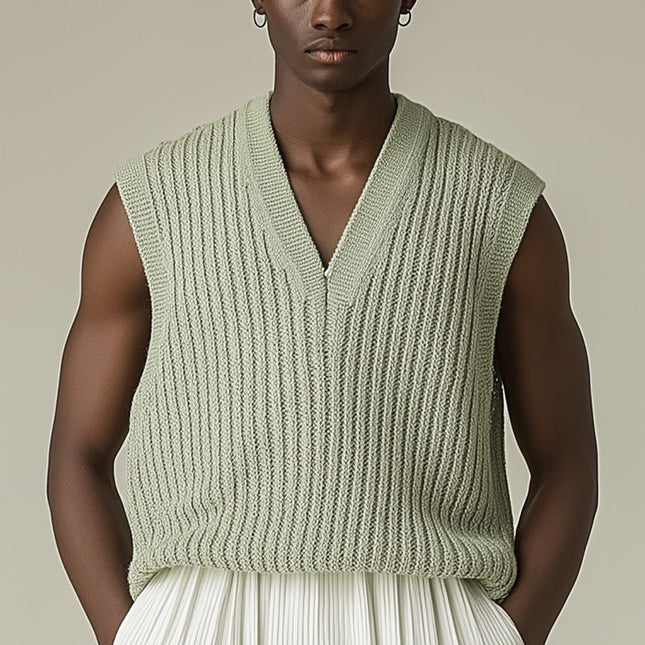 Men's Lightweight Woven Vest | Summer Fashion | Breathable & Stylish | Versatile Casual & Semi-Formal Wear | Durable Construction | MTA1527D2P