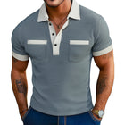 Men's Polo Shirt | Summer Business Slim Fit | Lightweight Breathable Fabric | Short Sleeve | Classic Collar | Office Casual Wear | Sizes S-3XL | Comfortable Stylish Design