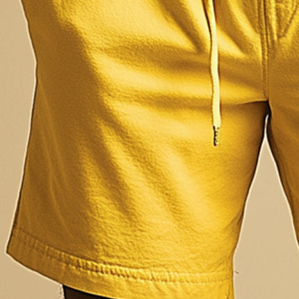 Men's Summer Casual Shorts | Solid Color | Breathable Lightweight Fabric | Relaxed Fit | Functional Pockets | Versatile Fashion for Warm Weather | Stylish and Comfortable | Perfect for Beach or Brunch