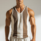 Men's Striped Tank Top | Summer Fashion | Cotton Linen Blend | Breathable & Soft | Casual Style | Comfortable Fit | Lightweight & Durable | Versatile Wardrobe Essential