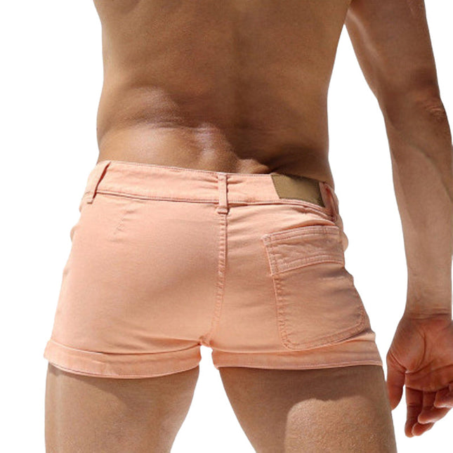 Men's Slim-fit Shorts | Solid Color | Casual Summer Wear | Breathable Fabric | Sizes S-3XL | Front & Back Pockets | Ideal for Summer Outings & Events | Durable & Comfortable | Versatile Minimalist Design
