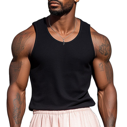 Men's Knitted Vest | Summer Fashion | Natural Comfort | Lightweight Breathable Sleeveless | Classic Style