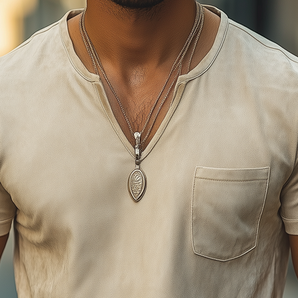 Men's Summer Casual T-Shirt | Thin Suede V-neck | Short Sleeve with Pocket | Lightweight & Breathable